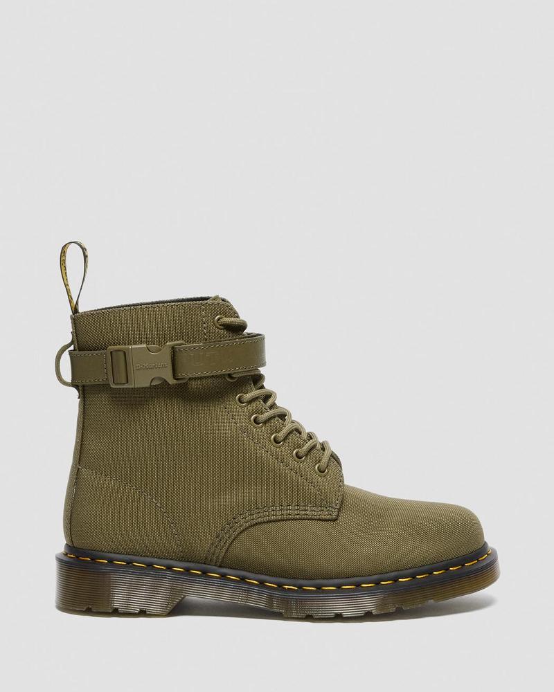 Dr Martens 1460 Futura Olive Páskové Snørestøvler Dame Olivengrøn | DK 162UZG